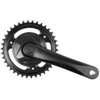 CRANKSET 38T/170MM VINTY SPIELOOS 1/8 ALU GEBOGEN ZWART MET DISC