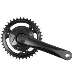 CRANKSET 38T/170MM VINTY SPIELOOS 1/8 ALU GEBOGEN ZWART MET DISC