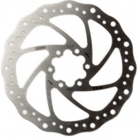 REM OND. ELVEDES REMSCHIJF / ROTOR SX 160MM RVS 6 GAATS ZILVER 138 GRAM MET BOUTJES