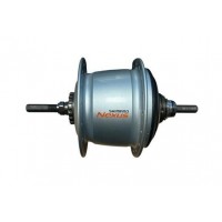 NAAFOND. SHIMANO NEXUS-8 ACHTERNAAF 36 GAATS ROLLERBRAKE SG-C60008 ZILVER