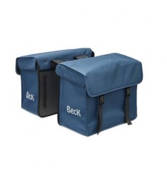 TAS DUBBEL BECK CANVAS MEDIUM 48L. BLAUW