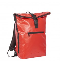 CARBON ROLLTOP BACKPACK 22 LITER ROOD MET LAPTOPVAK