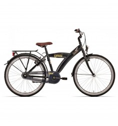 BIKE FUN FIETS 24" JONGENS URBAN 3V ZWART 24UJ25