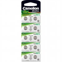 BATTERIJ CAMELION LR44/V13GA 1.5 VOLT ALKALINE KNOOP BLISTER A10