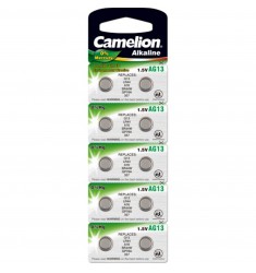 BATTERIJ CAMELION LR44/V13GA 1.5 VOLT ALKALINE KNOOP BLISTER A10