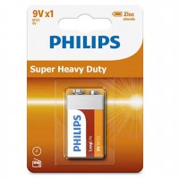 BATTERIJ PHILIPS 6F22TRANS.9V BLIST