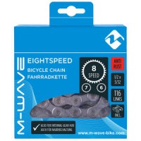 KETTINGEN 3/32 M-WAVE 6/7/8 SP RB ANTI ROEST 116S SHIM/ SRAM/ CAMPAGNOLO = KMC Z8 EPT