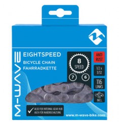 KETTINGEN 3/32 M-WAVE 6/7/8 SP RB ANTI ROEST 116S SHIM/ SRAM/ CAMPAGNOLO = KMC Z8 EPT