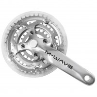 CRANKSET 3V 42-32-22T/170MM ATB MIGHTY M-WAVE + RAND 4-ARM [PLAT]