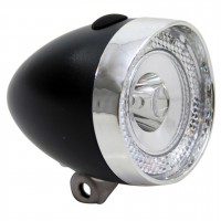 LED VOORLICHT KOPLAMP UNION 1 LED MINI ZWART BAT.