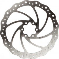 REM OND. ELVEDES REMSCHIJF / ROTOR SX 180MM RVS 6 GAATS ZILVER 151 GRAM MET BOUTJES