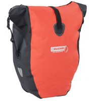 TAS ENKEL BUCHEL ZWART/ ROOD WATERPROOF 25 LITER QUICK MOUNT BEVESTIGING