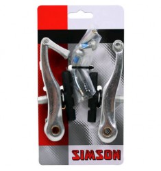 SIMSON BLISTER 021807 V-BRAKE REMMENSET GESCHIKT ALS VOOR- EN ACHTERREM