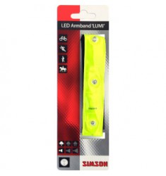 SIMSON BLISTER 020718 REFLECTIE ARMBAND 4 LED, INCL. BATTERIJ