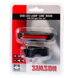 SIMSON BLISTER 022008 USB LED ACHTERLICHT LINE ROOD 20 LED 3 LUX