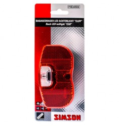 SIMSON BLISTER 022013 BATTERIJ BAGAGEDRAGER ACHTERLICHT CLIFF 1 LED ON/OFF