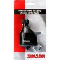 SIMSON BLISTER 022019 DYNAMO LINKS MET RUBBER LOOPWIEL 2X2 POLIG ZWART