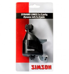 SIMSON BLISTER 022019 DYNAMO LINKS MET RUBBER LOOPWIEL 2X2 POLIG ZWART