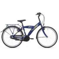 BIKE FUN FIETS 20" JONGENS URBAN REMNAAF BLAUW 20UJ90